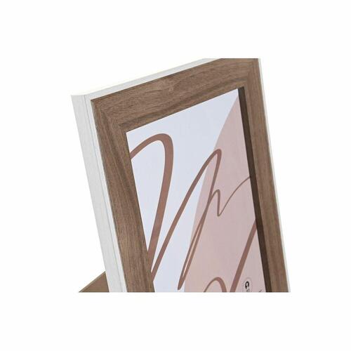 Fotoramme DKD Home Decor Krystal Hvid Træ MDF (27,5 x 1,5 x 32,5 cm)
