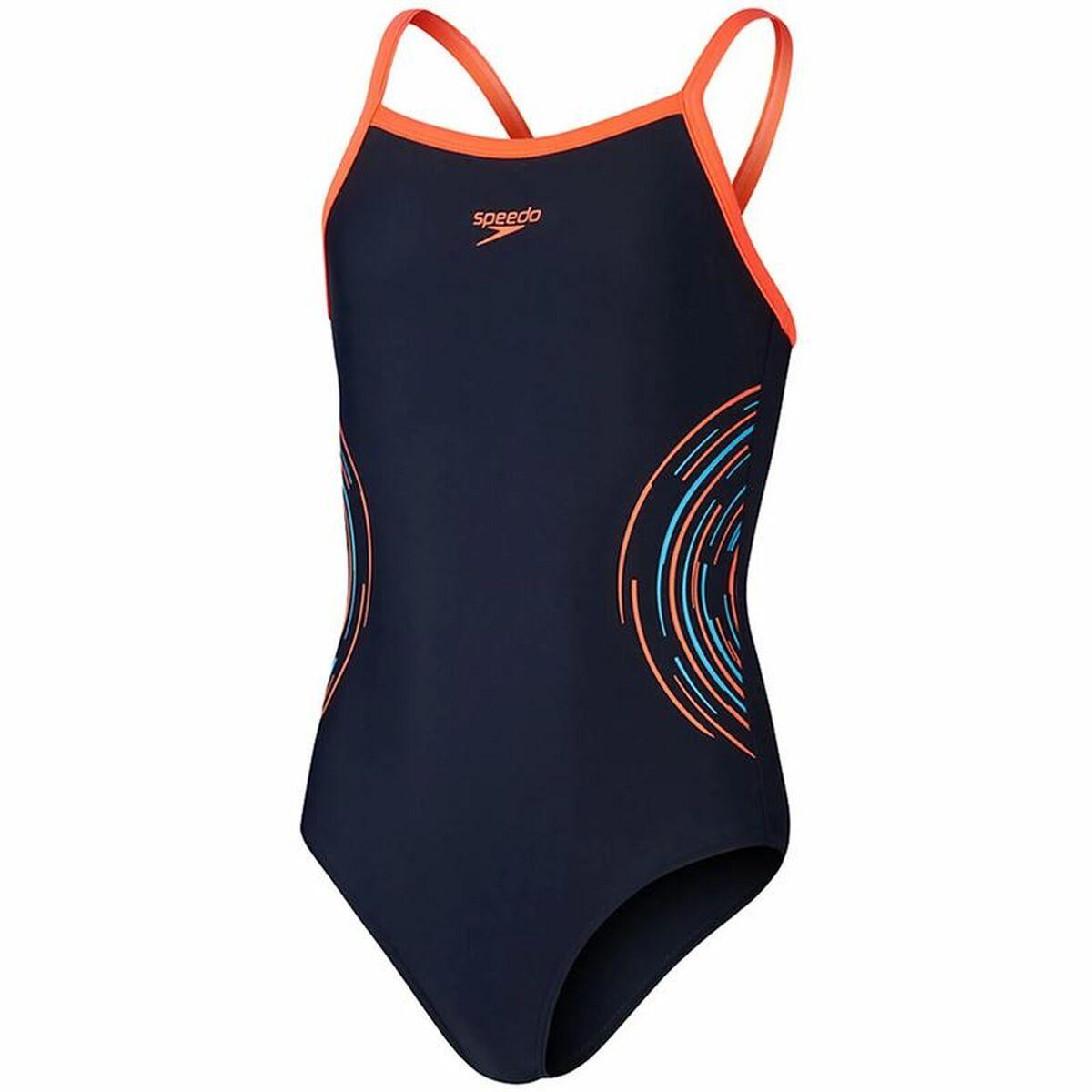 Badedragt til piger Speedo Plastisol Placement Orange 13-14 år
