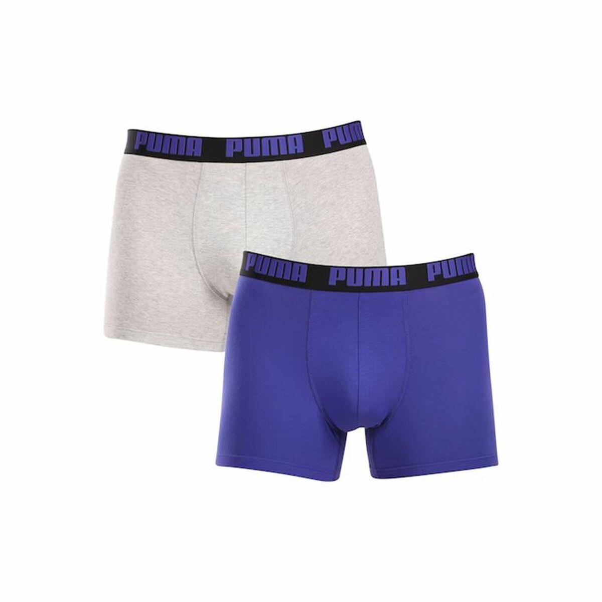 Puma boxershorts til mænd - 2-pack, blå/grå, XL