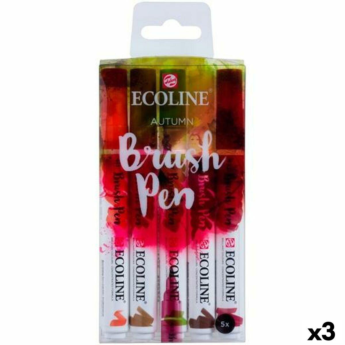 Talens Ecoline Brush Pen markører - sæt med 3