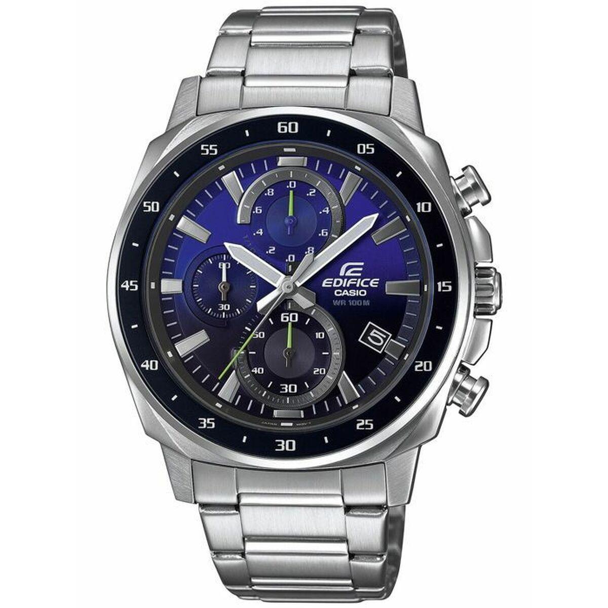 Casio Edifice herreur - grå stål, kronograf-look