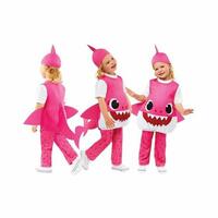 Kostume til børn Baby Shark Pink 3 Dele 3-4 år