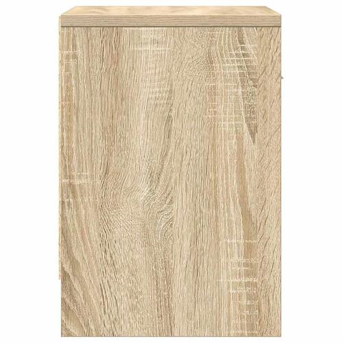 Sengebord med skuffe 39x28x41 cm sonoma-eg