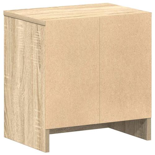 Sengebord med skuffe 39x28x41 cm sonoma-eg