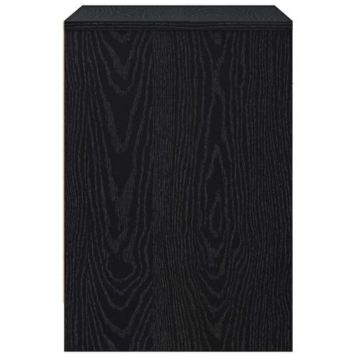 Sengeborde 2 stk. med skuffe 40x34x50 cm sort