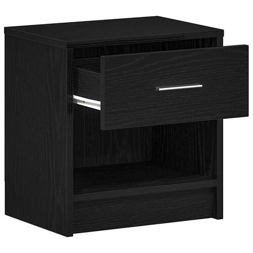 Sengebord med skuffe 39x28x41 cm sort
