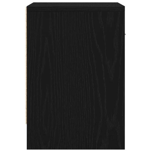 Sengebord med skuffe 39x28x41 cm sort