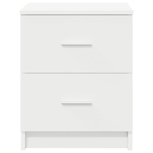 Sengebord med 2 skuffer 40x36x50 cm hvid