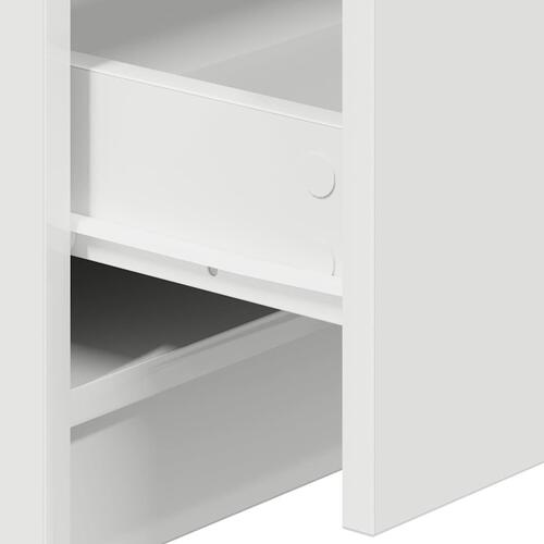 Sengebord med 2 skuffer 40x36x50 cm hvid