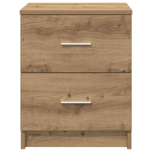 Sengebord med 2 skuffer 40x36x50 cm kunsteg