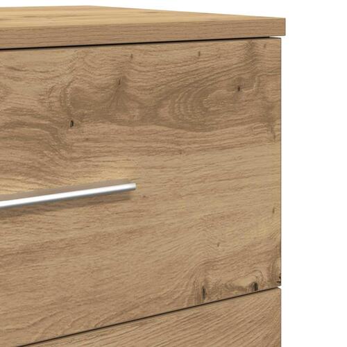 Sengebord med 2 skuffer 40x36x50 cm kunsteg