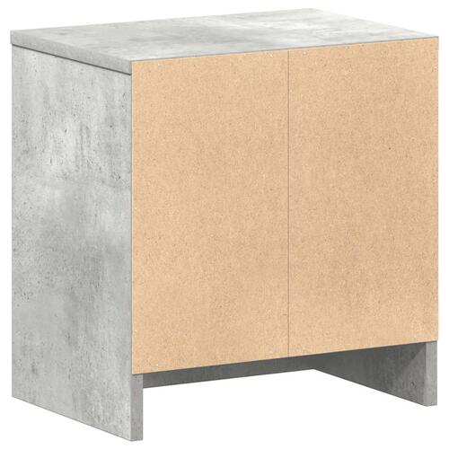 Sengebord med skuffe 39x28x41 cm betongrå