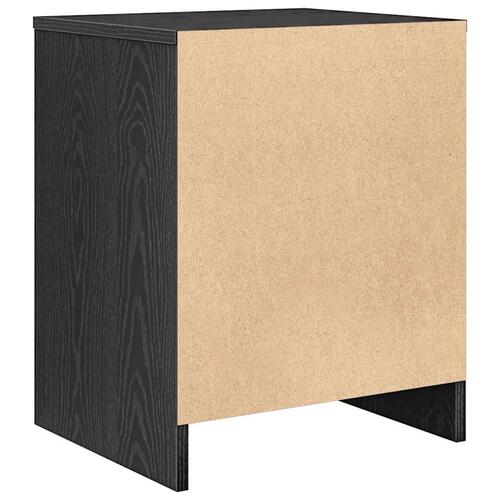 Sengebord med skuffe 40x34x50 cm sort