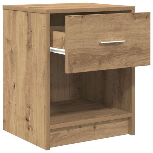 Sengebord med skuffe 40x34x50 cm kunsteg