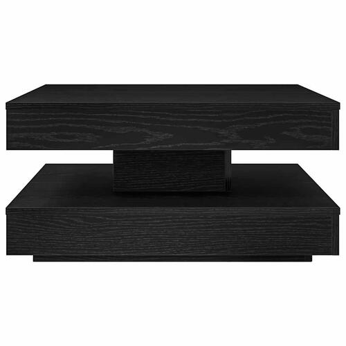Sofabord 360 grader drejeligt 70x70x34,5 cm sort