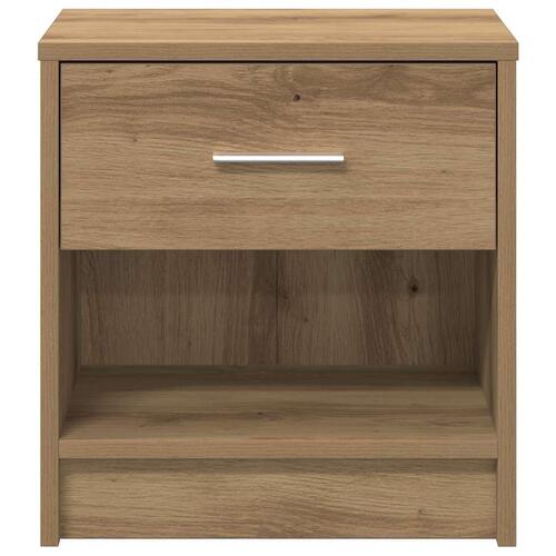 Sengebord med skuffe 39x28x41 cm kunsteg