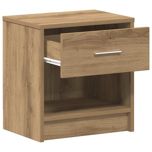 Sengebord med skuffe 39x28x41 cm kunsteg
