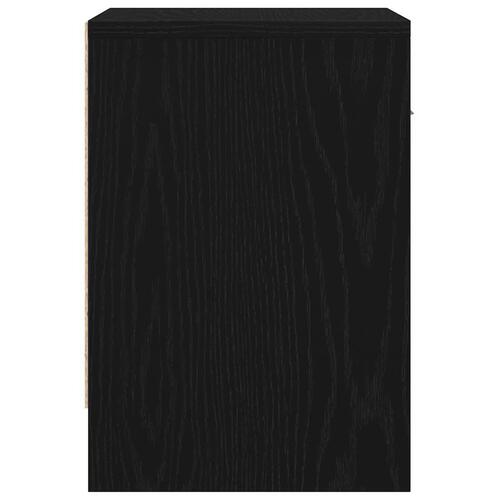 Sengeborde 2 stk. med skuffe 39x28x41 cm sort