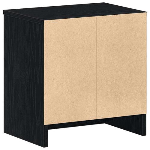 Sengeborde 2 stk. med skuffe 39x28x41 cm sort