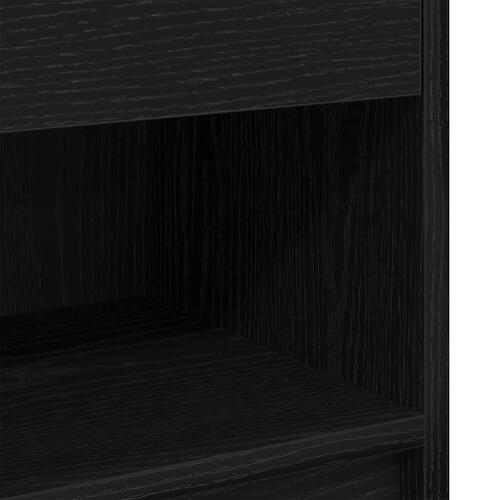 Sengeborde 2 stk. med skuffe 39x28x41 cm sort