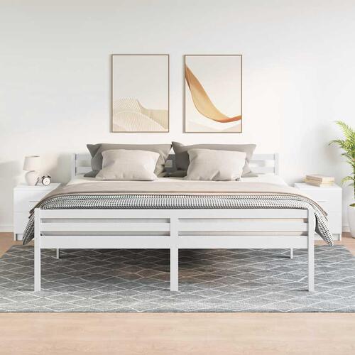 Sengeborde 2 stk. med 2 skuffer 40x36x50 cm hvid