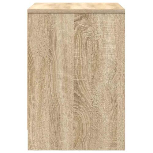 Sengebord med skuffe 40x34x50 cm sonoma-eg