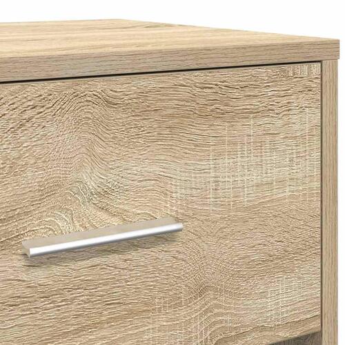 Sengebord med skuffe 40x34x50 cm sonoma-eg