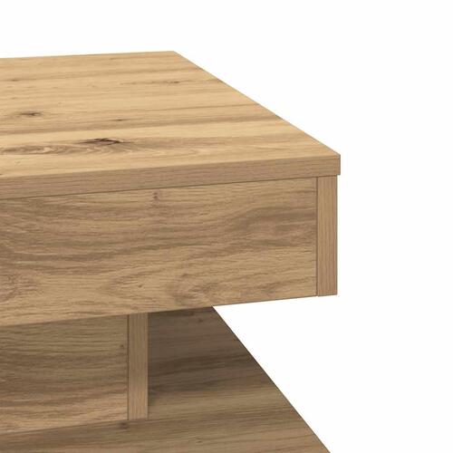 Sofabord 360 grader drejeligt 50x50x34,5 cm kunsteg