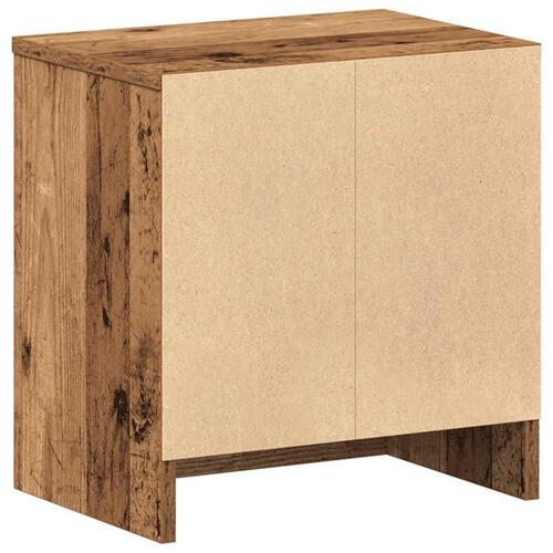 Sengebord med skuffe 39x28x41 cm antikt træ