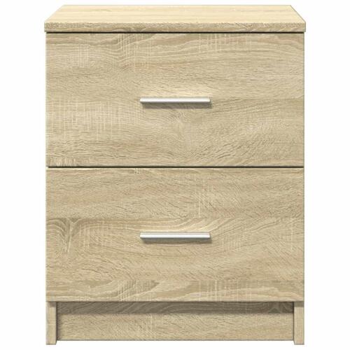 Sengebord med 2 skuffer 40x36x50 cm sonoma-eg