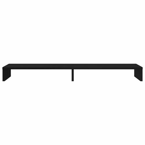 Skærmholder 100x27x10 cm konstrueret træ sort egetræsfarve