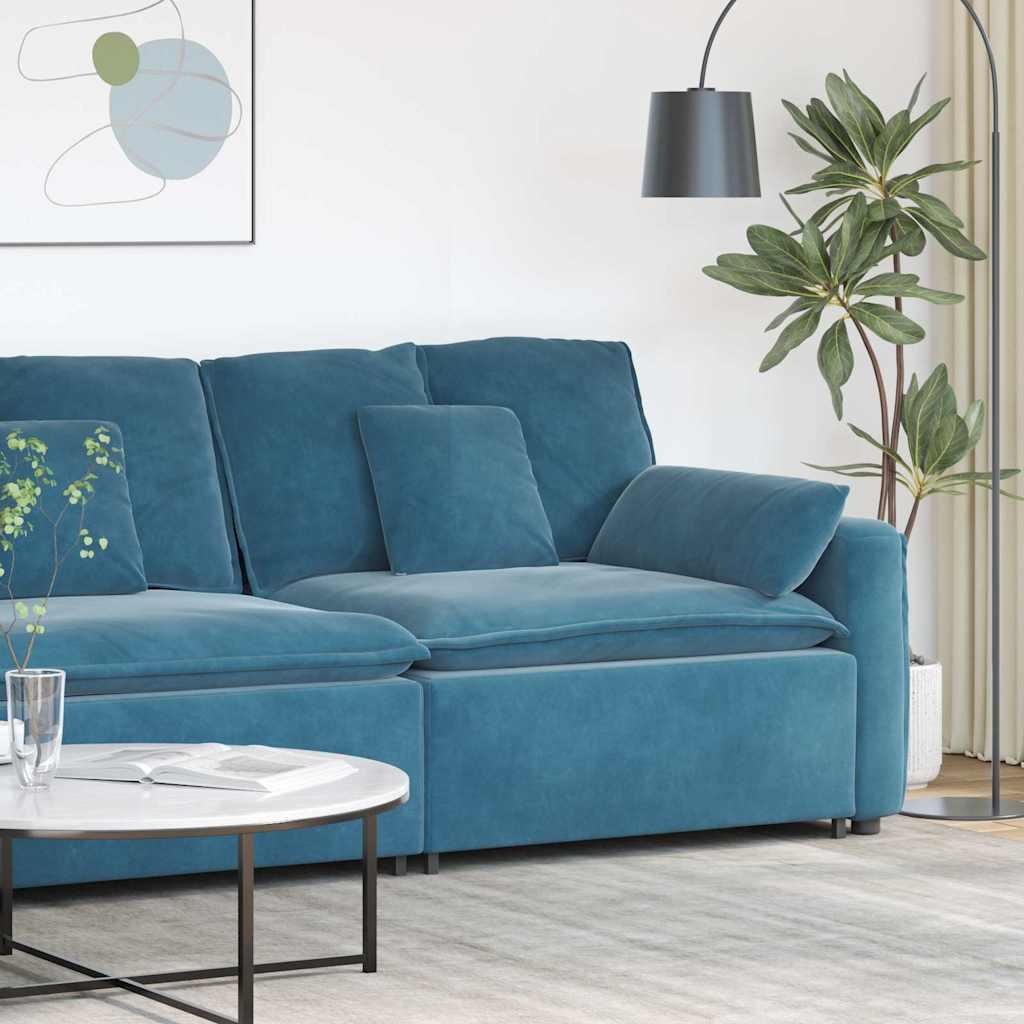 Modulopbygget Sofacentermodul Med Hynder 100 Cm - Blå / end sofa