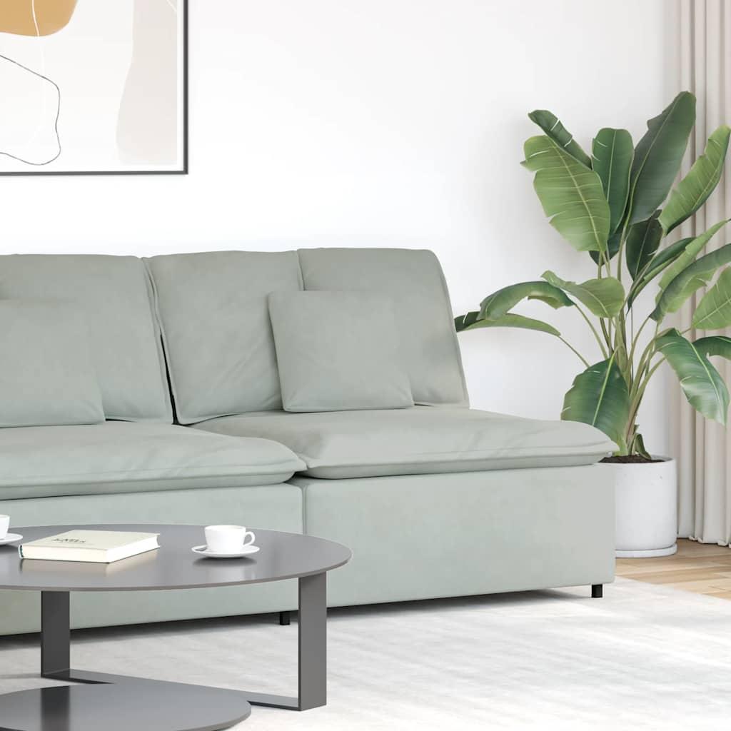 Modulopbygget Sofacentermodul Med Hynder 100 Cm - Lysegrå / centre sofa