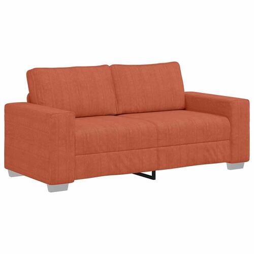 Elskovssofa 140 cm fløjlsstof rød orange