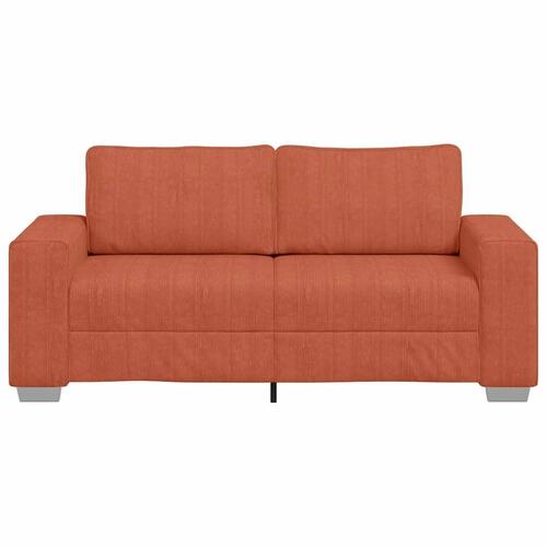 Elskovssofa 140 cm fløjlsstof rød orange