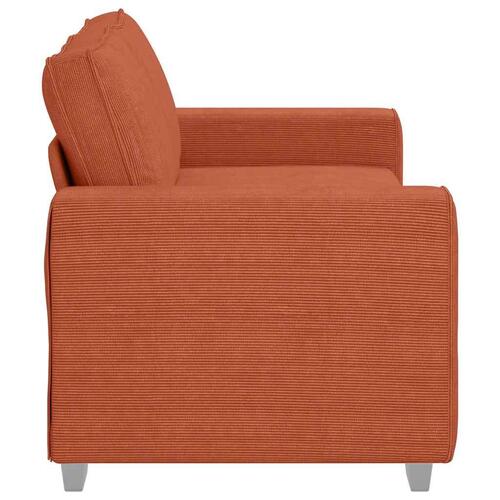 Elskovssofa 140 cm fløjlsstof rød orange