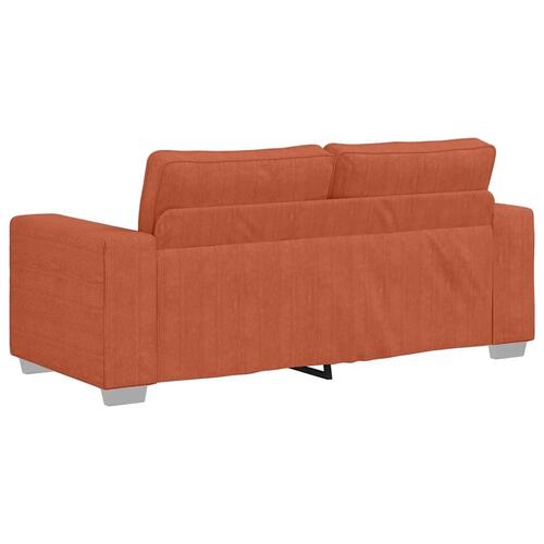 Elskovssofa 140 cm fløjlsstof rød orange