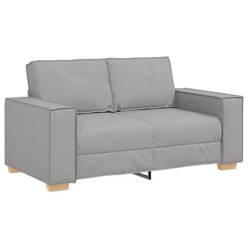 2 personers sofa med hynder stof skygrå