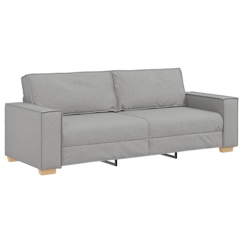 2 personers sofa med hynder stof skygrå