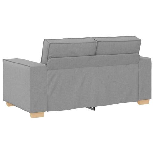 2 personers sofa med hynder stof skygrå