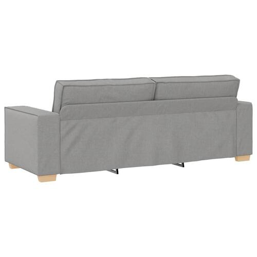 2 personers sofa med hynder stof skygrå