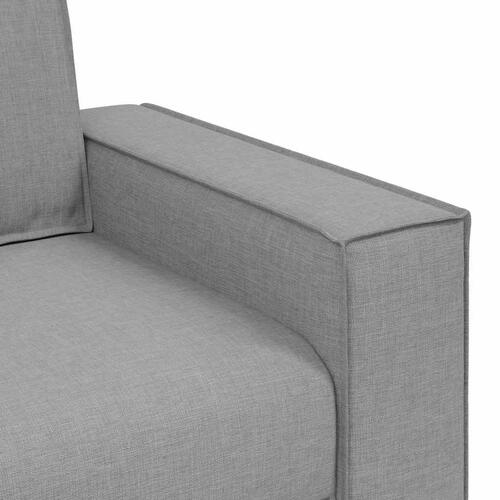 2 personers sofa med hynder stof skygrå