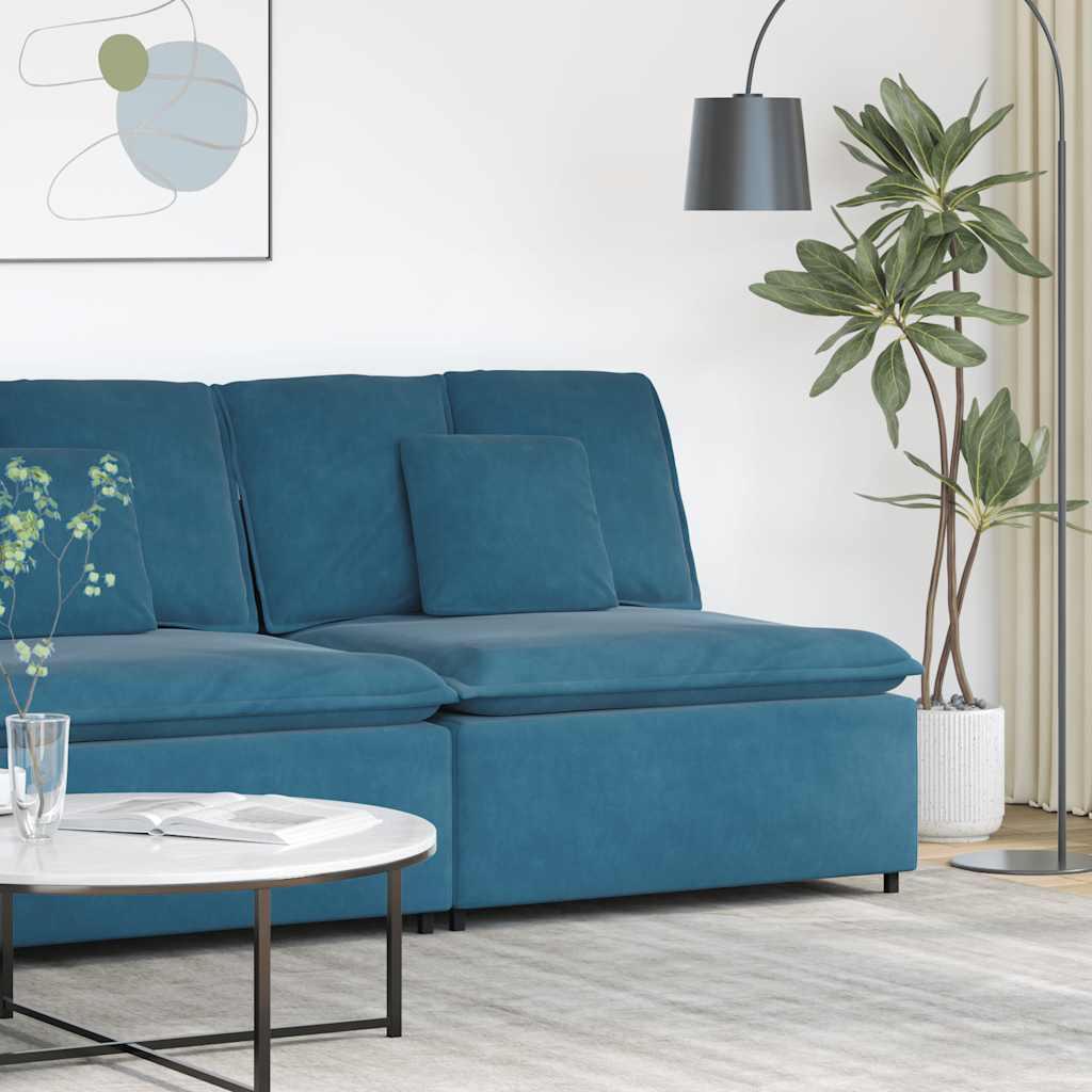 Modulopbygget Sofacentermodul Med Hynder 100 Cm - Blå / centre sofa