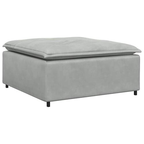 Modulær sofa fodskammel modul 100x100x48 cm lysegrå