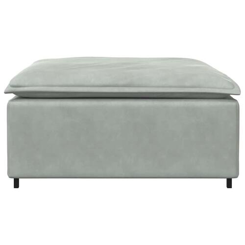 Modulær sofa fodskammel modul 100x100x48 cm lysegrå