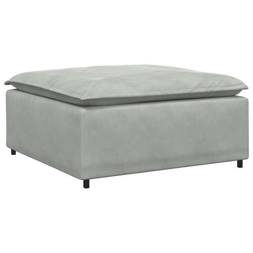 Modulær sofa fodskammel modul 100x100x48 cm lysegrå