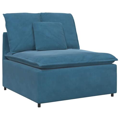 Modulsofa med hynder blå