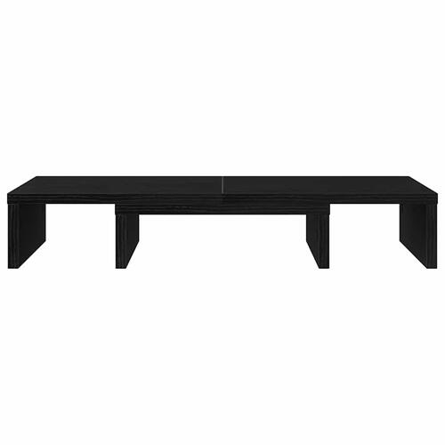 Skærmholder 60x24x10,5 cm justerbar konstrueret træ sort eg