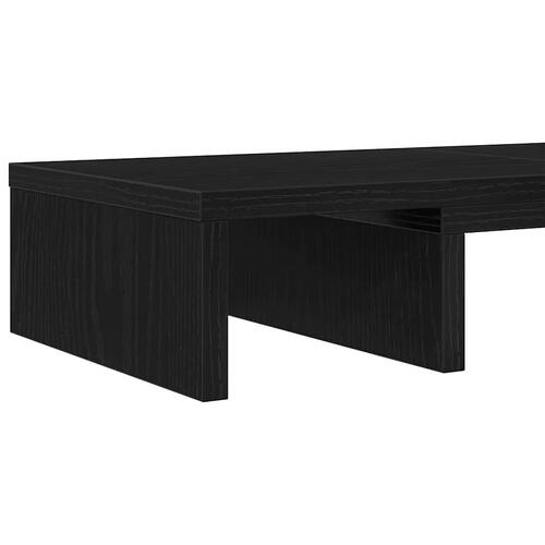 Skærmholder 60x24x10,5 cm justerbar konstrueret træ sort eg