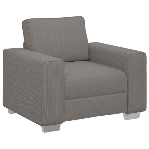 Sofastol 60 cm fløjlsstof lysegrå